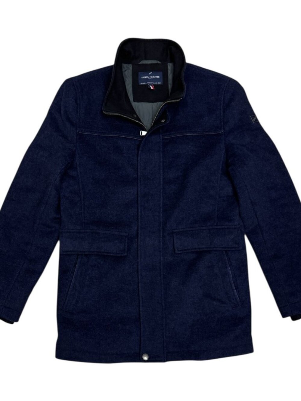 DANIEL HECHTER Luxury Designer WOOL Blend Insulated Winter Parka Coat Mens Small